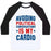 Virgin Teez  Baseball Tee Unisex Classic Baseball Tee / x-small / White/Black AVOIDING POLITICAL CONVERSATIONS IS MY CARDIO UNISEX CLASSIC BASEBALL TEE