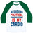 Virgin Teez  Baseball Tee Unisex Classic Baseball Tee / x-small / White/Dark Green AVOIDING POLITICAL CONVERSATIONS IS MY CARDIO UNISEX CLASSIC BASEBALL TEE