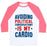 Virgin Teez  Baseball Tee Unisex Classic Baseball Tee / x-small / White/Neon Pink AVOIDING POLITICAL CONVERSATIONS IS MY CARDIO UNISEX CLASSIC BASEBALL TEE