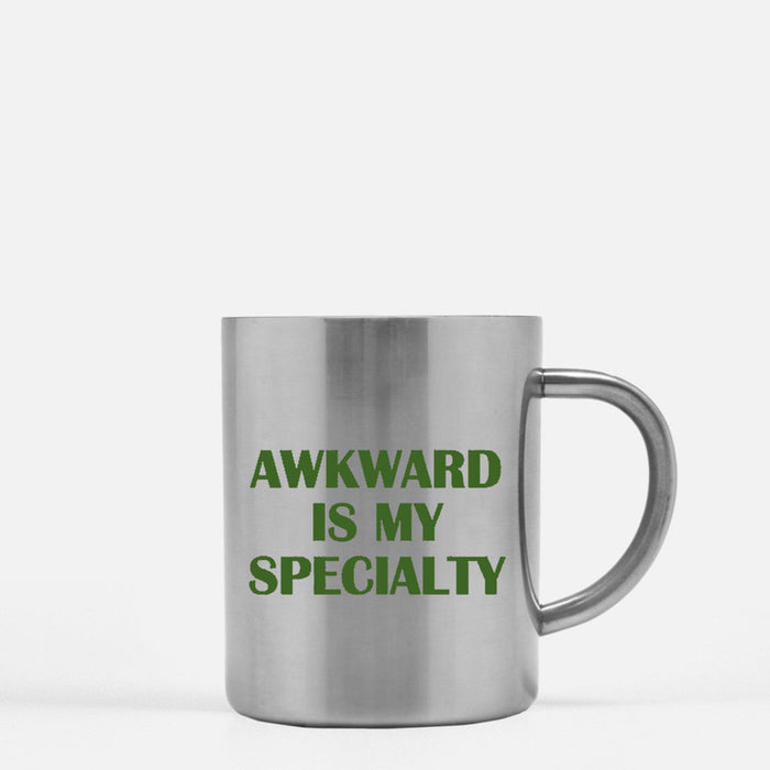 Awkward Is My Specialty Gold & Silver Mug
