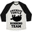 Virgin Teez  Baseball Tee Unisex Tri-Blend Baseball Tee / small / Oatmeal / Black AWKWARD TURTLE RUNNING TEAM UNISEX TRI-BLEND BASEBALL TEE