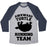 Virgin Teez  Baseball Tee Unisex Tri-Blend Baseball Tee / small / Athletic Gray / Navy AWKWARD TURTLE RUNNING TEAM UNISEX TRI-BLEND BASEBALL TEE