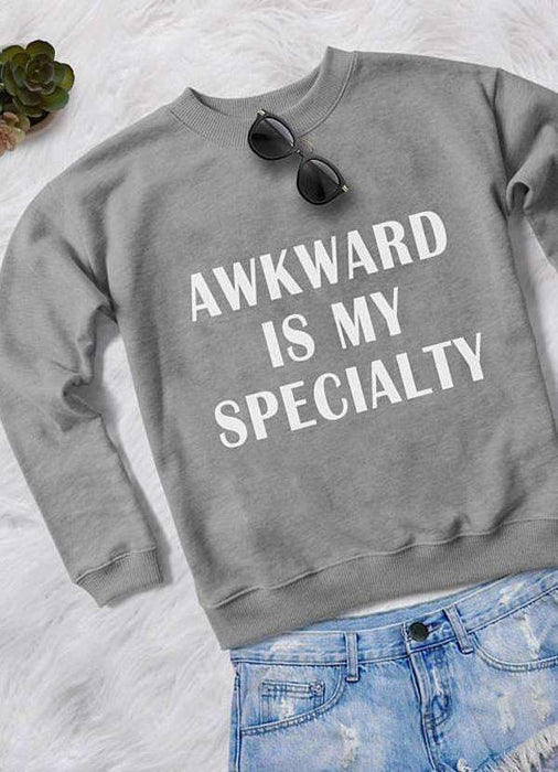 Sadaf Hamid Sweat Shirt Small AWKWARD WOMEN SWEAT SHIRT