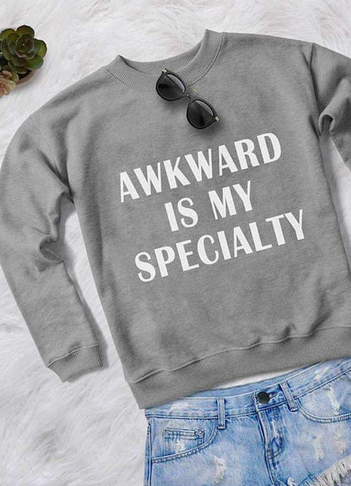 Sadaf Hamid Sweat Shirt Small AWKWARD WOMEN SWEAT SHIRT