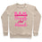 Virgin Teez  Pullover Crewneck Sweatshirt / x-small / Heathered Oatmeal B.A.M. BEAUTY AND MUSCLE CREWNECK SWEATSHIRT