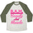 Virgin Teez  Baseball Tee Unisex Tri-Blend Baseball Tee / small / Oatmeal / Moss B.A.M. BEAUTY AND MUSCLE UNISEX TRI-BLEND BASEBALL TEE