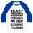 Virgin Teez  Baseball Tee Unisex Classic Baseball Tee / x-small / White/Blue B.E.A.S.T UNISEX CLASSIC BASEBALL TEE