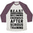 Virgin Teez  Baseball Tee Unisex Tri-Blend Baseball Tee / small / Oatmeal / Maroon B.E.A.S.T UNISEX TRI-BLEND BASEBALL TEE