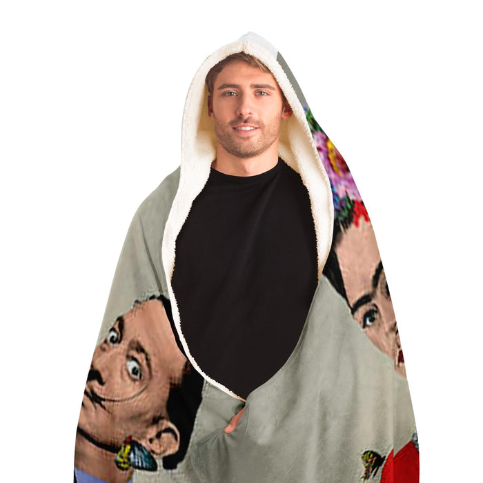 Frida & Dali Hooded Blanket