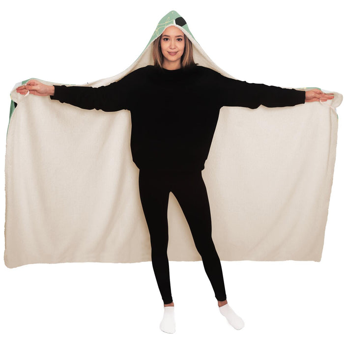 Panda Pattern Hooded Blanket