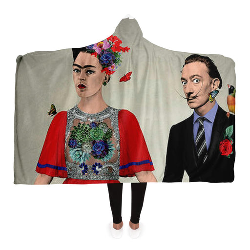 Frida & Dali Hooded Blanket