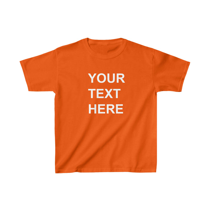 Personalized Kids Tee Shirt, Custom Kids Tee Shirt, With Your Own Text or Design, Handmade Custom Kids Heavy Cotton™ Tee