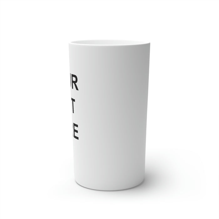 Custom Logo on a Coffee Mugs, Team Logo Here Coffee Mugs, Personalized Coffee Mugs, Text on a Coffee Mugs, Your Business Logo or Brand Logo Conical Coffee Mugs