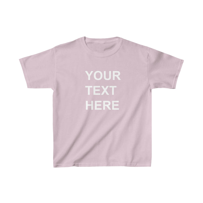 Personalized Kids Tee Shirt, Custom Kids Tee Shirt, With Your Own Text or Design, Handmade Custom Kids Heavy Cotton™ Tee