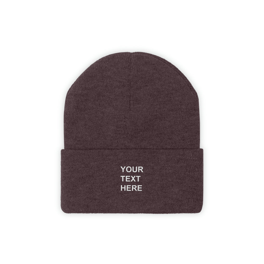 Personalized Knit Beanie, Custom Knit Beanie, With Your Own Text, Custom Knit Beanie