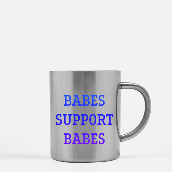 Babes Support Babes Gold & Silver Mug