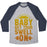Virgin Teez  Baseball Tee Unisex Tri-Blend Baseball Tee / small / Athletic Gray / Navy BABY GET YOUR SWELL ON UNISEX TRI-BLEND BASEBALL TEE