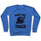 Virgin Teez  Pullover Crewneck Sweatshirt / x-small / Heathered Blue BABY GOT TRACK (DARK TANK) CREWNECK SWEATSHIRT