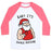 Virgin Teez  Baseball Tee Unisex Classic Baseball Tee / x-small / White/Neon Pink BABY IT'S SWOLE OUTSIDE SANTA UNISEX CLASSIC BASEBALL TEE