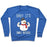 Virgin Teez  Pullover Crewneck Sweatshirt / x-small / Heathered Blue BABY IT'S SWOLE OUTSIDE SNOWMAN CREWNECK SWEATSHIRT