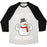 Virgin Teez  Baseball Tee Unisex Tri-Blend Baseball Tee / small / Oatmeal / Black BABY IT'S SWOLE OUTSIDE SNOWMAN UNISEX TRI-BLEND BASEBALL TEE