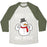 Virgin Teez  Baseball Tee Unisex Tri-Blend Baseball Tee / small / Oatmeal / Moss BABY IT'S SWOLE OUTSIDE SNOWMAN UNISEX TRI-BLEND BASEBALL TEE
