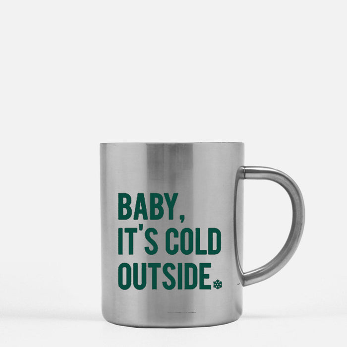 Baby Its Cold Outside Gold & Silver Mug
