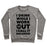 Virgin Teez  Pullover Crewneck Sweatshirt / x-small / Heathered Gray BACARDIO CREWNECK SWEATSHIRT