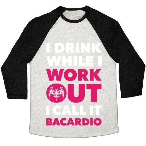 Virgin Teez  Baseball Tee Unisex Tri-Blend Baseball Tee / small / Oatmeal / Black BACARDIO UNISEX TRI-BLEND BASEBALL TEE