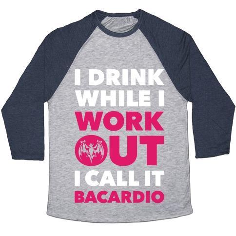 Virgin Teez  Baseball Tee Unisex Tri-Blend Baseball Tee / small / Athletic Gray / Navy BACARDIO UNISEX TRI-BLEND BASEBALL TEE