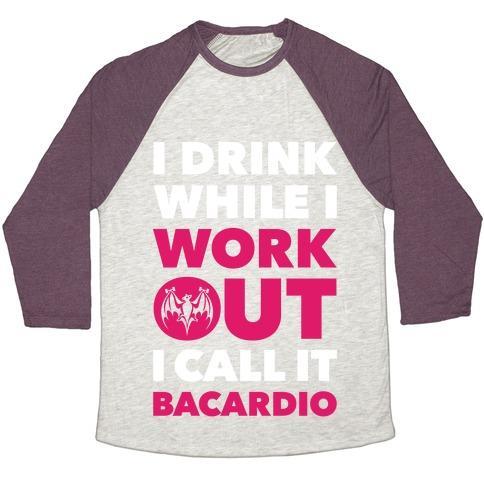 Virgin Teez  Baseball Tee Unisex Tri-Blend Baseball Tee / small / Oatmeal / Maroon BACARDIO UNISEX TRI-BLEND BASEBALL TEE