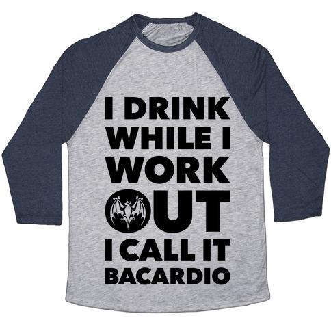 Virgin Teez  Baseball Tee Unisex Tri-Blend Baseball Tee / small / Athletic Gray / Navy BACARDIO UNISEX TRI-BLEND BASEBALL TEE