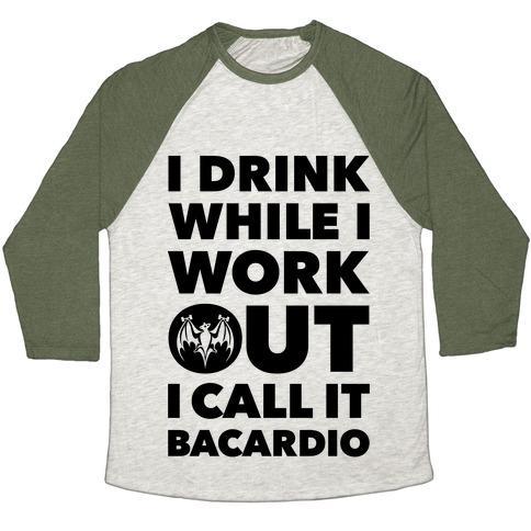 Virgin Teez  Baseball Tee Unisex Tri-Blend Baseball Tee / small / Oatmeal / Moss BACARDIO UNISEX TRI-BLEND BASEBALL TEE