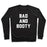 Virgin Teez  Pullover Crewneck Sweatshirt / x-small / Black BAD AND BOOTY CREWNECK SWEATSHIRT