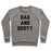 Virgin Teez  Pullover Crewneck Sweatshirt / x-small / Heathered Gray BAD AND BOOTY CREWNECK SWEATSHIRT