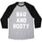 Virgin Teez  Baseball Tee Unisex Tri-Blend Baseball Tee / small / Athletic Gray / Black BAD AND BOOTY UNISEX TRI-BLEND BASEBALL TEE