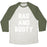 Virgin Teez  Baseball Tee Unisex Tri-Blend Baseball Tee / small / Oatmeal / Moss BAD AND BOOTY UNISEX TRI-BLEND BASEBALL TEE
