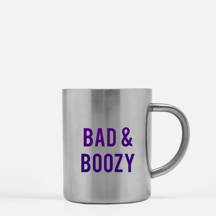 Bad And Boozy Gold & Silver Mug