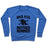 Virgin Teez  Pullover Crewneck Sweatshirt / x-small / Heathered Blue BAD ASS MOTHER RUNNER CREWNECK SWEATSHIRT