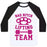 Virgin Teez  Baseball Tee Unisex Classic Baseball Tee / x-small / White/Black BAD BITCH LIFTING TEAM UNISEX CLASSIC BASEBALL TEE