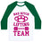 Virgin Teez  Baseball Tee Unisex Classic Baseball Tee / x-small / White/Dark Green BAD BITCH LIFTING TEAM UNISEX CLASSIC BASEBALL TEE