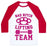 Virgin Teez  Baseball Tee Unisex Classic Baseball Tee / x-small / White/Red BAD BITCH LIFTING TEAM UNISEX CLASSIC BASEBALL TEE