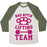 Virgin Teez  Baseball Tee Unisex Tri-Blend Baseball Tee / small / Oatmeal / Moss BAD BITCH LIFTING TEAM UNISEX TRI-BLEND BASEBALL TEE