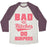 Virgin Teez  Baseball Tee Unisex Tri-Blend Baseball Tee / small / Oatmeal / Maroon BAD BITCHES DO BURPEES UNISEX TRI-BLEND BASEBALL TEE