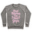 Virgin Teez  Pullover Crewneck Sweatshirt / x-small / Heathered Gray BAD BITCHES DO HOT YOGA CREWNECK SWEATSHIRT