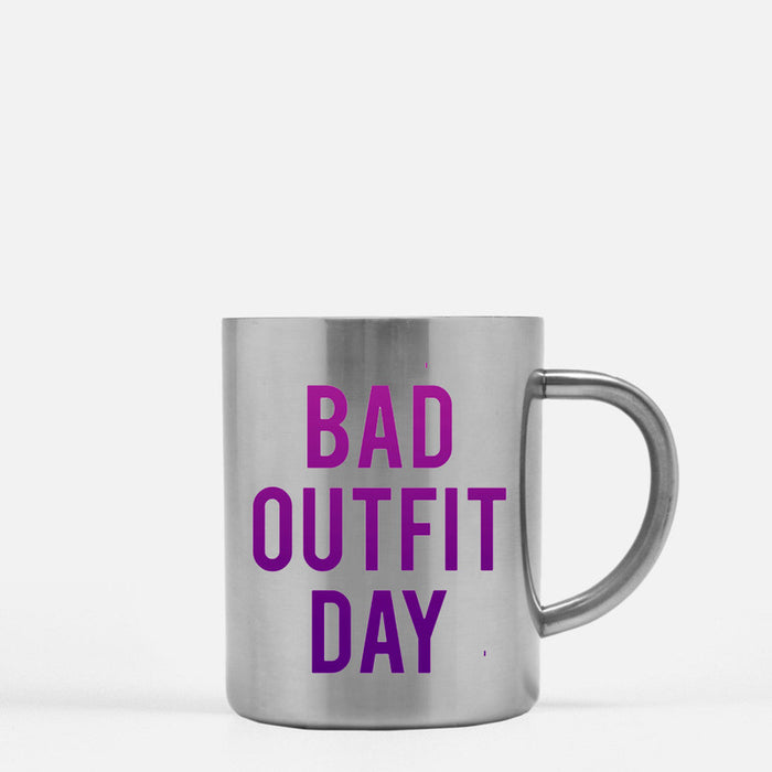 Bad Outfit Day Gold & Silver Mug