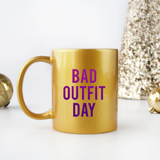 Bad Outfit Day Gold & Silver Mug