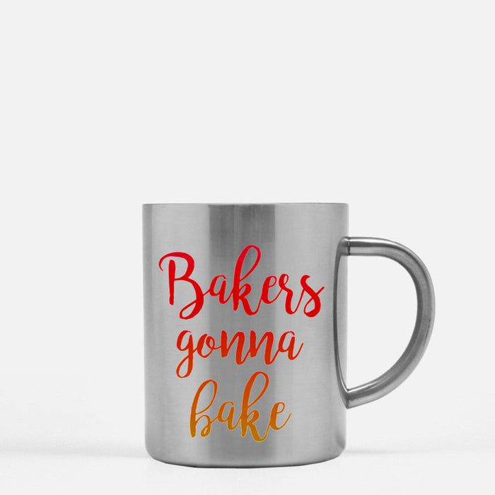 Bakers Gonna Bake Gold & Silver Mug