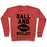 Virgin Teez  Pullover Crewneck Sweatshirt / x-small / Heathered Red BALL AND BOUJEE FOOTBALL PARODY CREWNECK SWEATSHIRT