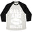 Virgin Teez  Baseball Tee Unisex Tri-Blend Baseball Tee / small / Oatmeal / Black BALL AND BOUJEE FOOTBALL PARODY WHITE PRINT UNISEX TRI-BLEND BASEBALL TEE